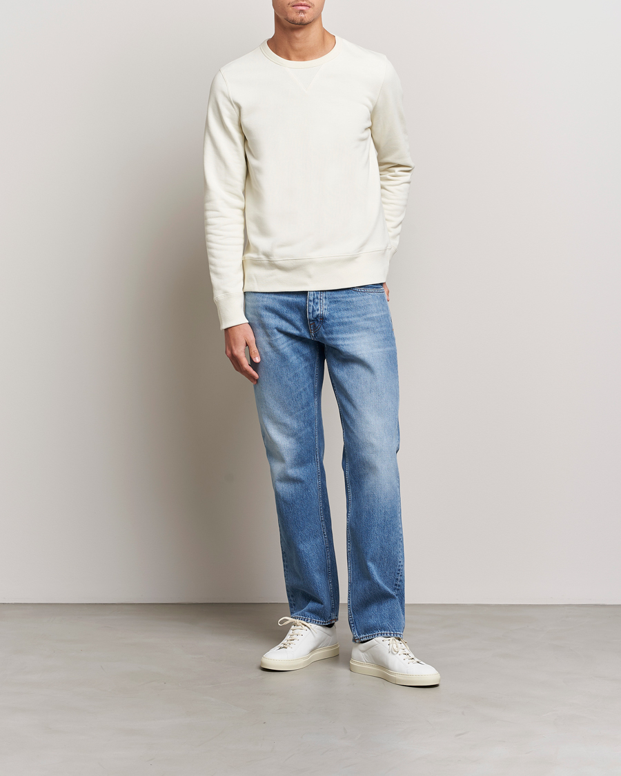 Herre | Trøjer | Merz b. Schwanen | Organic Cotton Crew Neck Sweat Oat