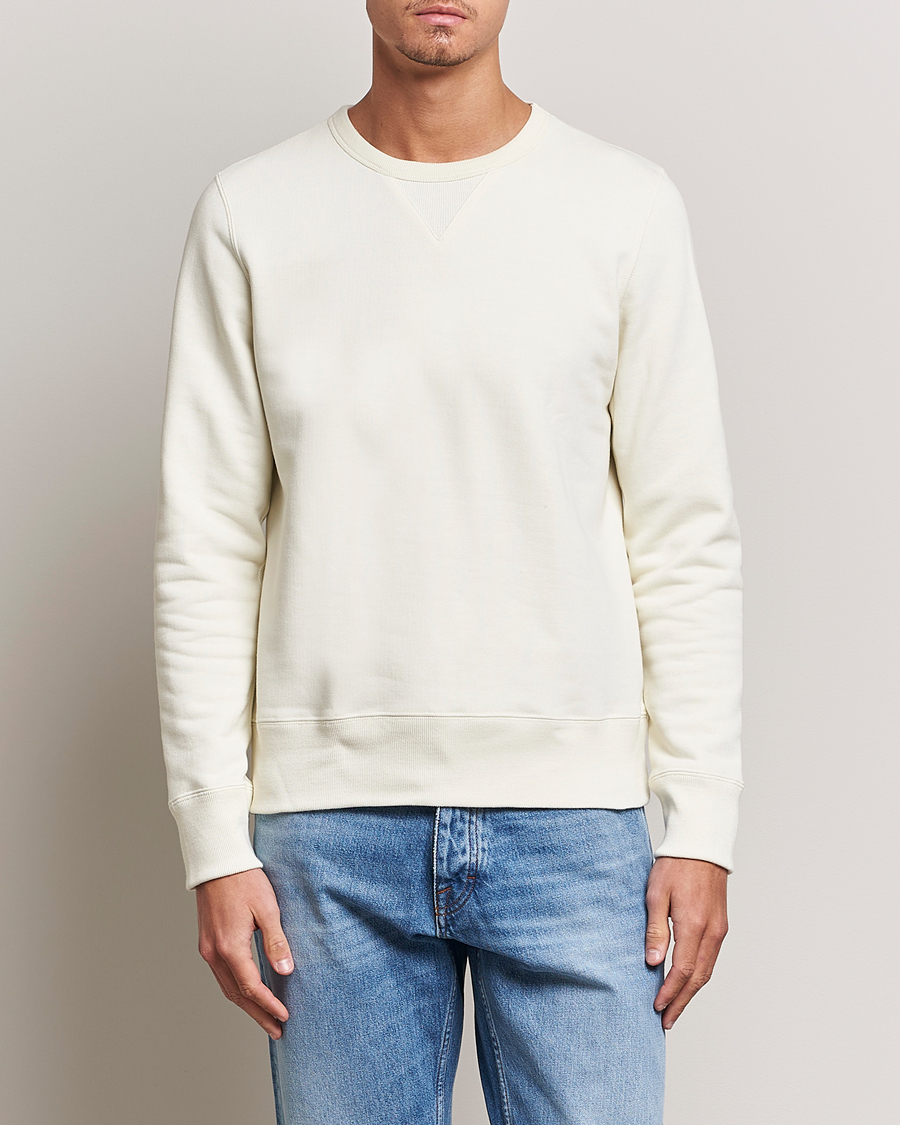 Herre | Trøjer | Merz b. Schwanen | Organic Cotton Crew Neck Sweat Oat