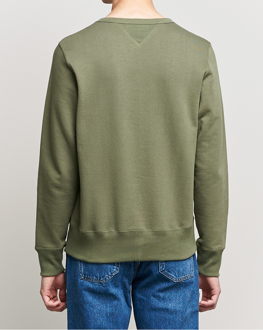 Herre | Trøjer | Merz b. Schwanen | Organic Cotton Crew Neck Sweat Army