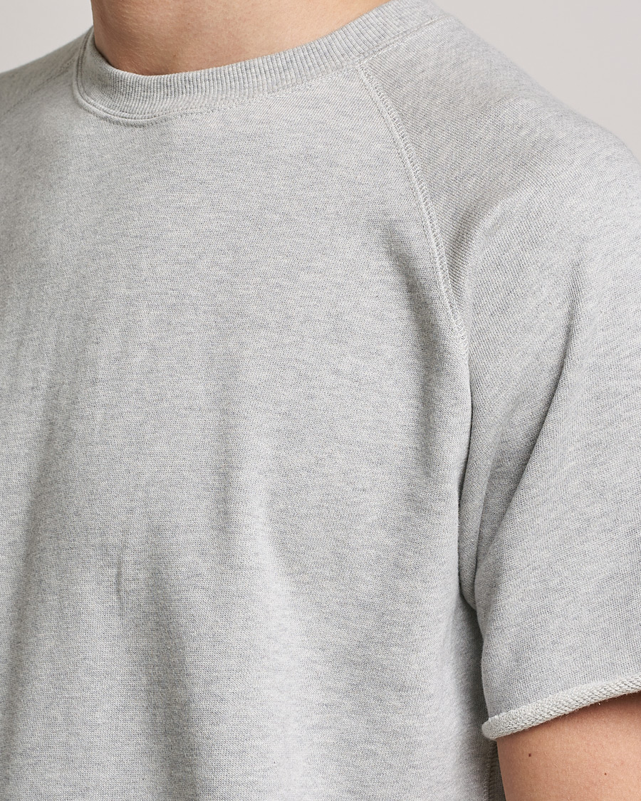 Herre | T-Shirts | BEAMS PLUS | Cut Off Sweatshirt Heather Grey