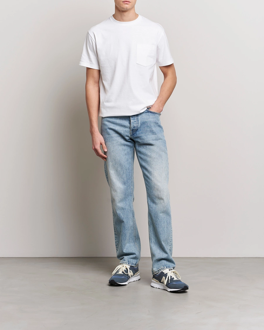 Herre | T-Shirts | BEAMS PLUS | 2-Pack Pocket T-Shirt White