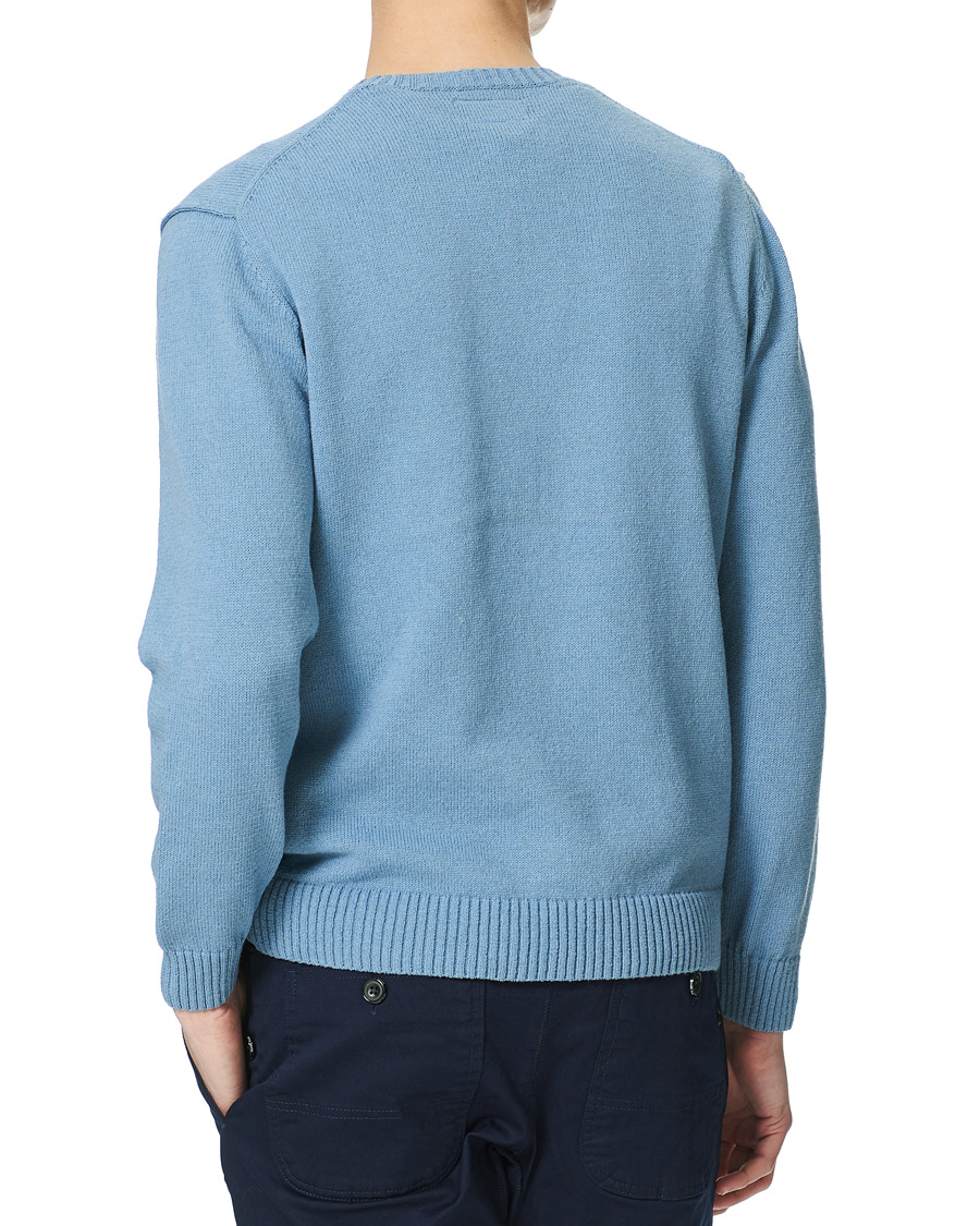 Herre | Trøjer | BEAMS PLUS | Lily Yarn Crew Neck Sax Blue