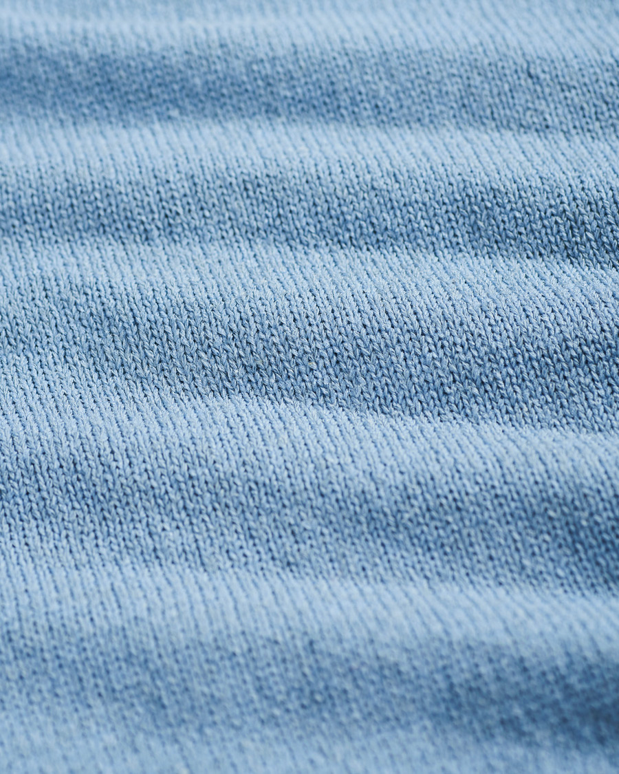 Herre | Trøjer | BEAMS PLUS | Lily Yarn Crew Neck Sax Blue