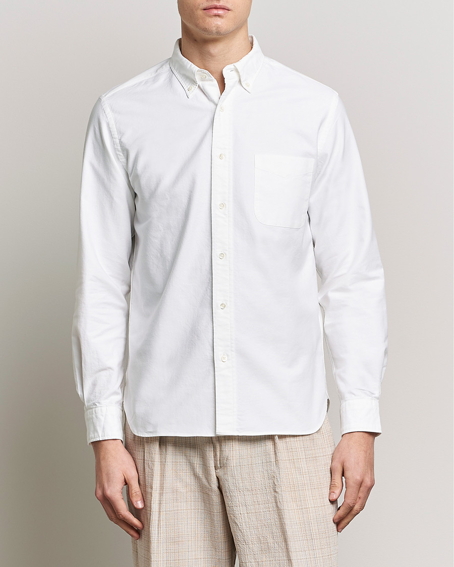 Herre |  | BEAMS PLUS | Oxford Button Down Shirt White