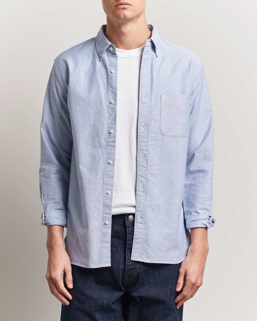 Herre | Skjorter | BEAMS PLUS | Oxford Button Down Shirt Light Blue