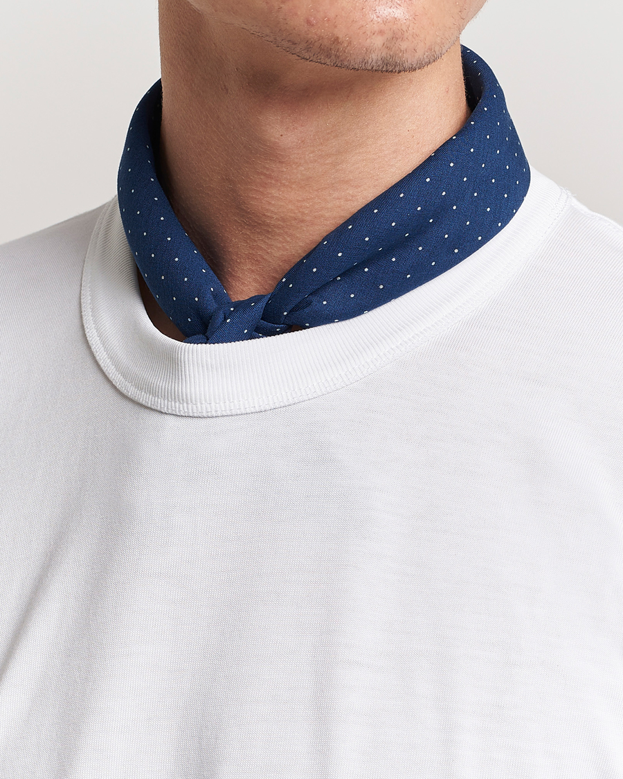 Herre | Preppy Authentic | BEAMS PLUS | Bandana 2-Pack Navy