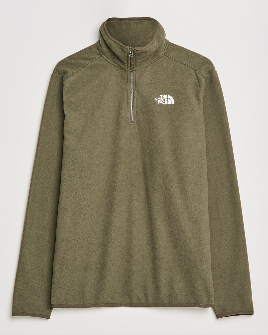 Herre | Trøjer | The North Face | 100 Glacier 1/4 Zip Taupe Green