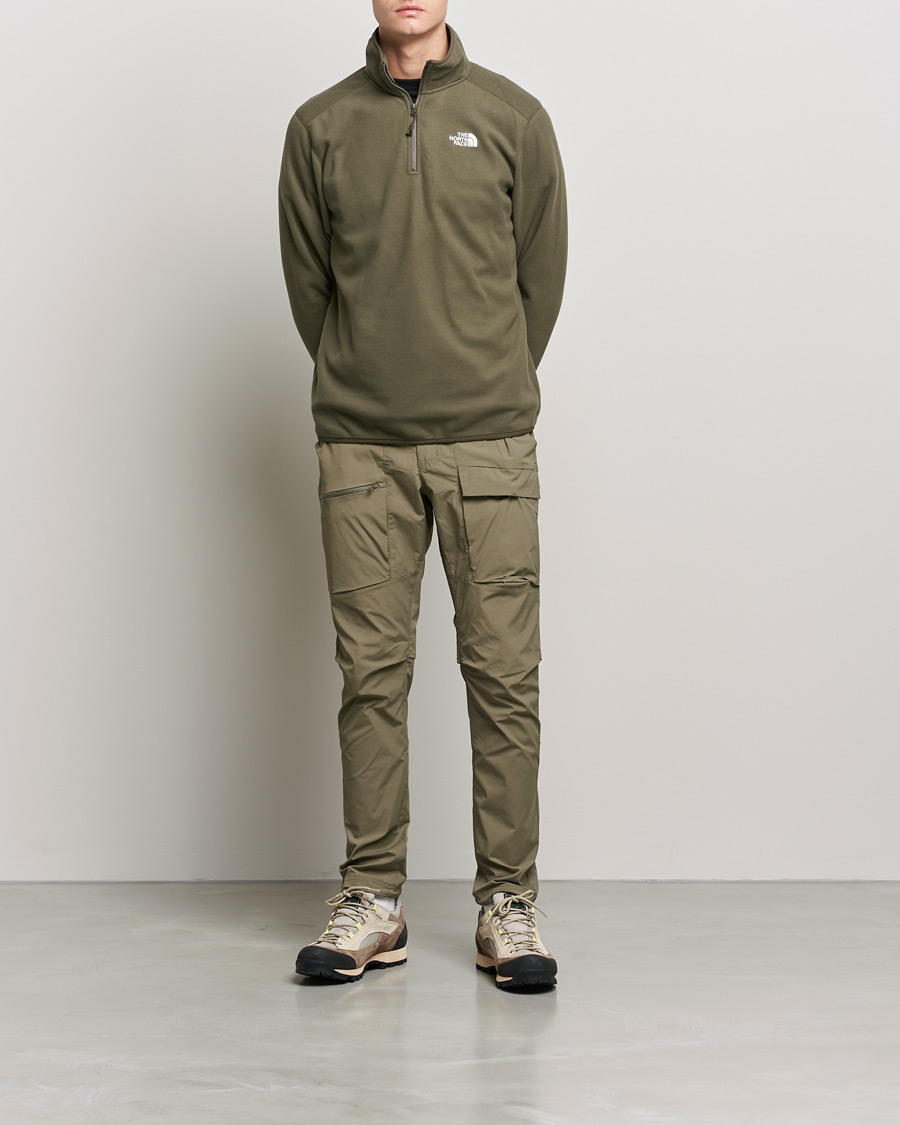 Herre | Trøjer | The North Face | 100 Glacier 1/4 Zip Taupe Green