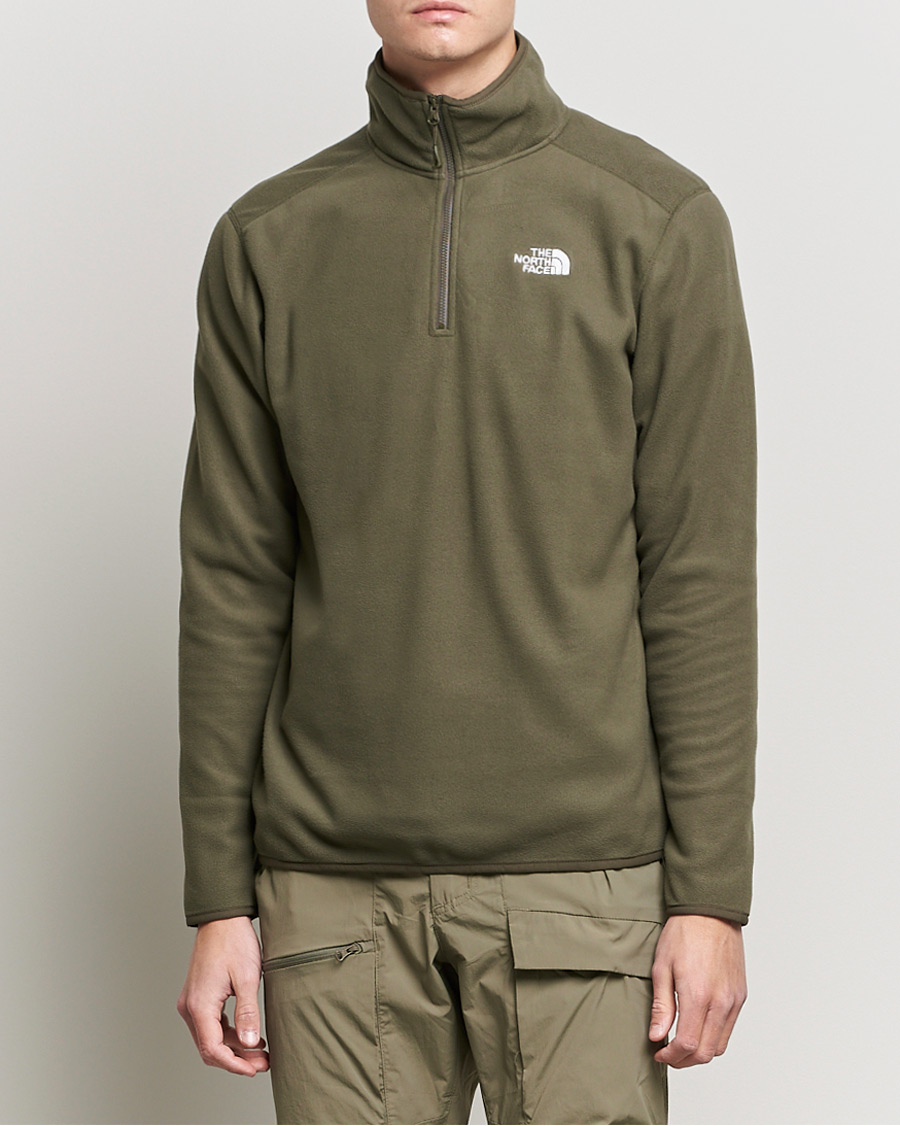 Herre | Trøjer | The North Face | 100 Glacier 1/4 Zip Taupe Green