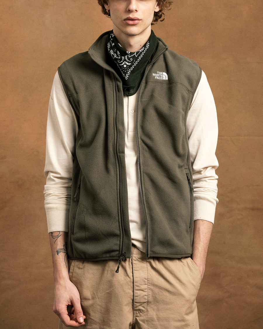 Herre | Jakker | The North Face | 100 Glacier Vest Taupe Green