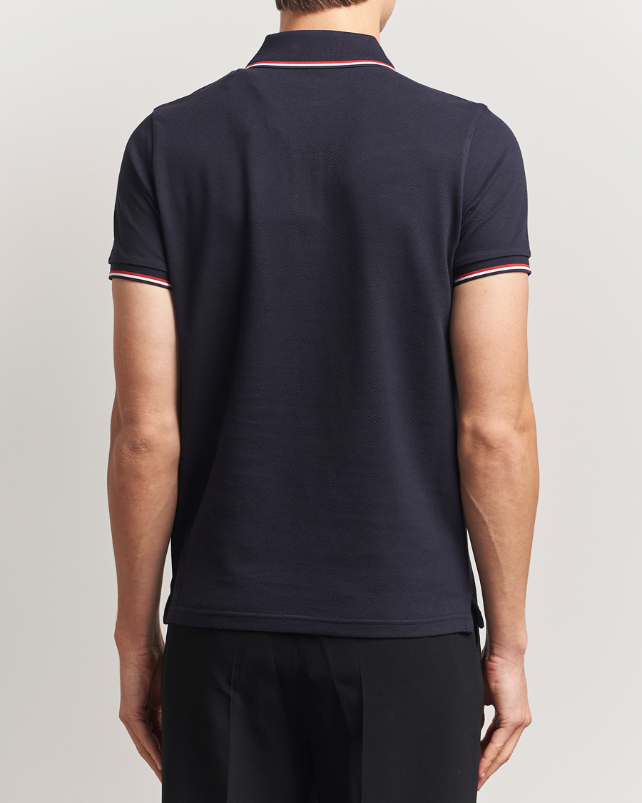 Herre | Polotrøjer | Moncler | Contrast Rib Polo Navy