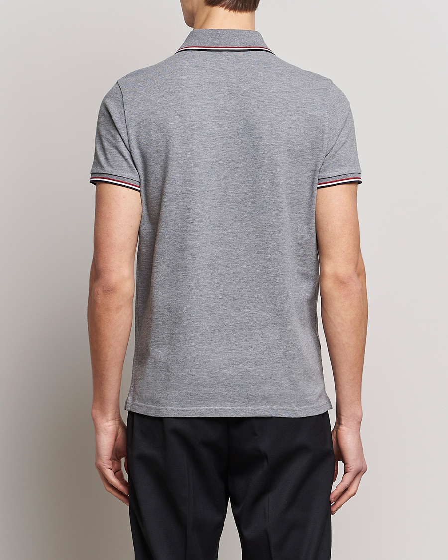 Herre | Polotrøjer | Moncler | Contrast Rib Polo Heather Grey