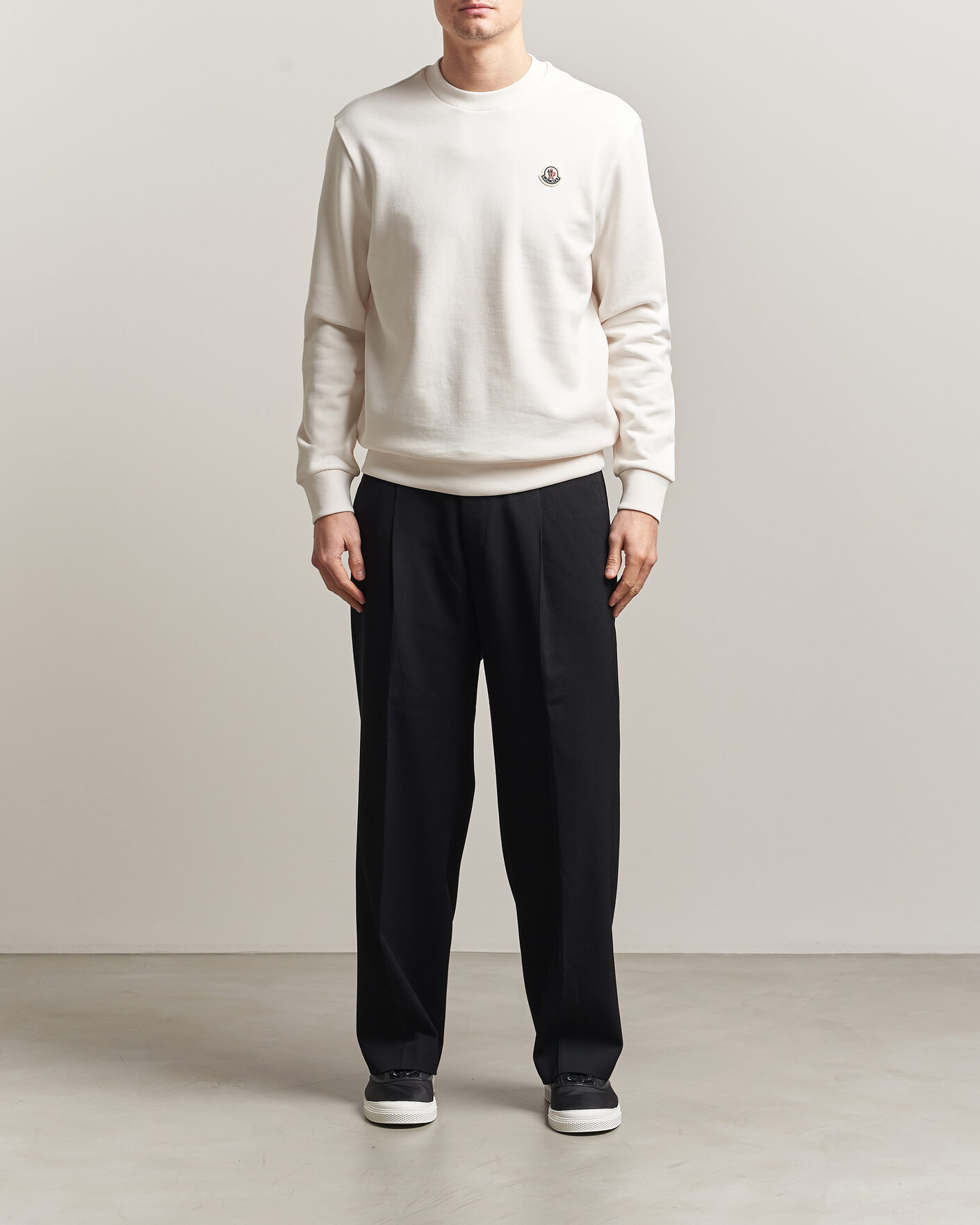 Herre | Trøjer | Moncler | Logo Sweatshirt White