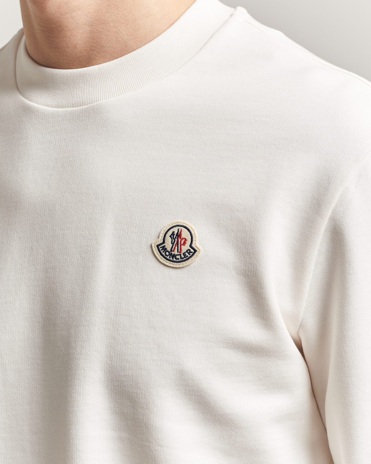 Herre | Trøjer | Moncler | Logo Sweatshirt White