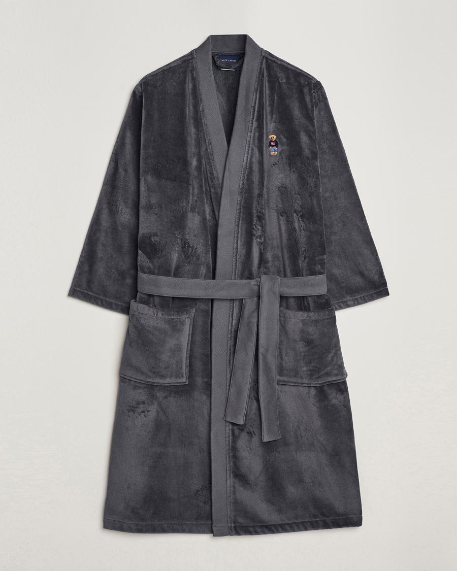 Herre | Pyjamas & Morgenkåber | Ralph Lauren Home | Flag Sweater Bear Bathrobe Charcoal