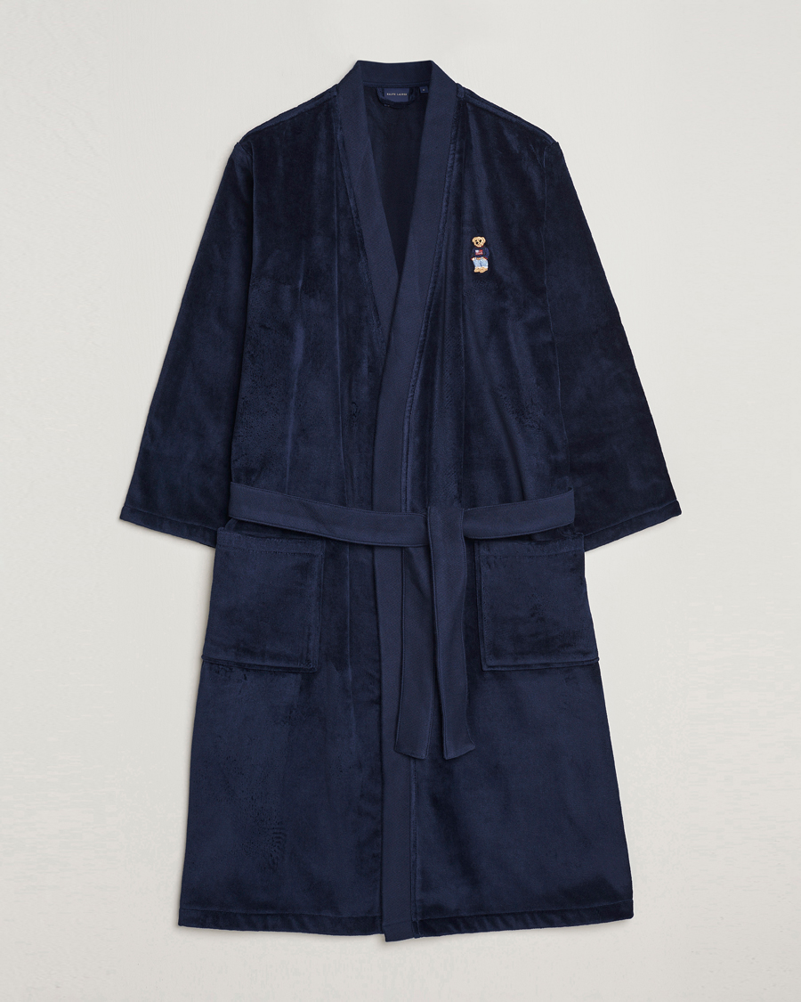 Herre | Pyjamas & Morgenkåber | Ralph Lauren Home | Flag Sweater Bear Bathrobe Navy