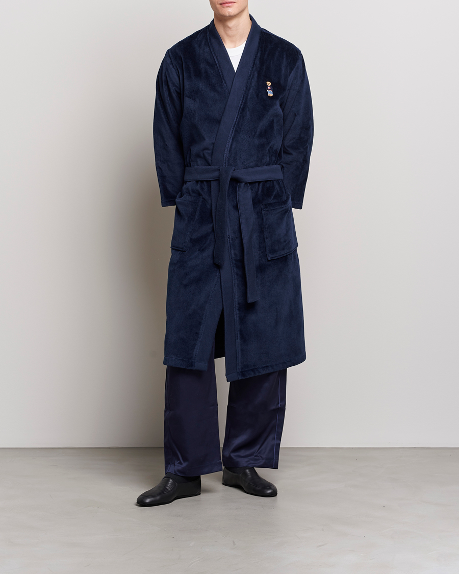 Herre | Pyjamas & Morgenkåber | Ralph Lauren Home | Flag Sweater Bear Bathrobe Navy