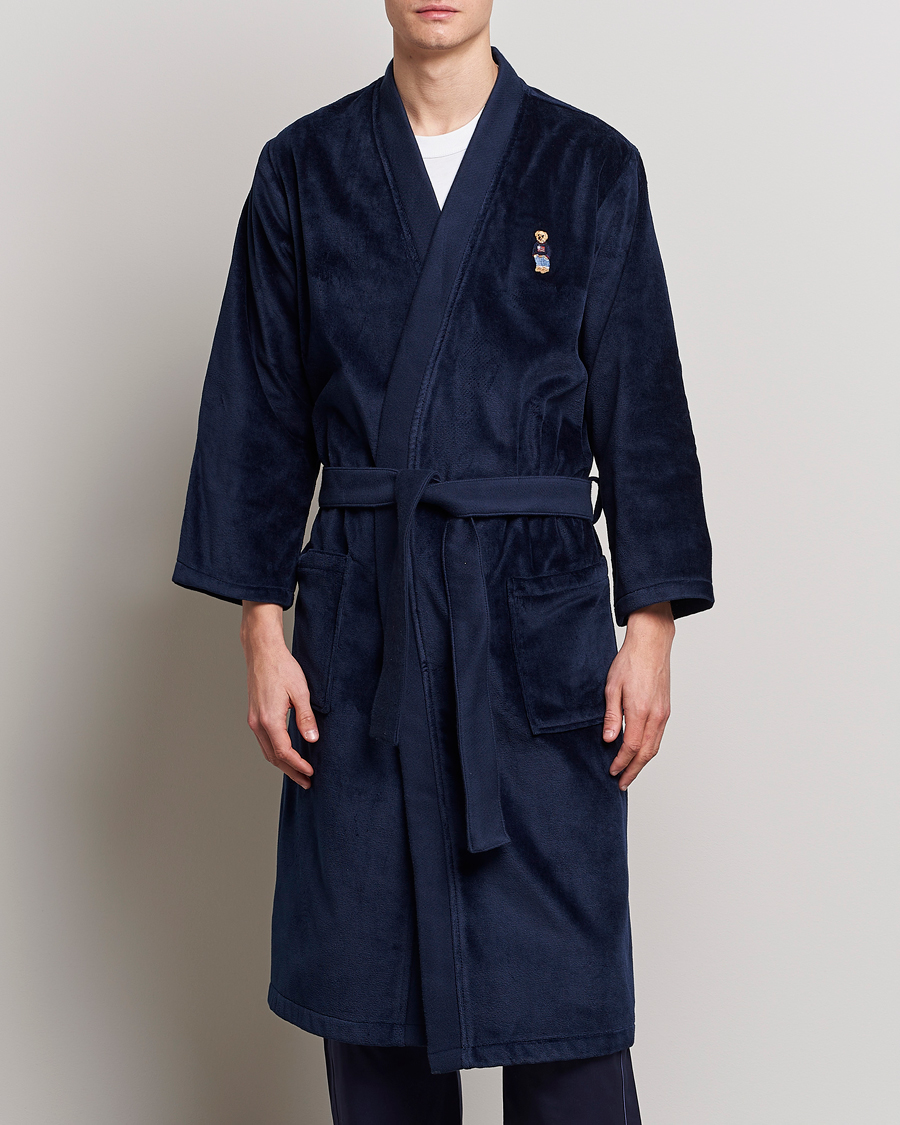 Herre | Pyjamas & Morgenkåber | Ralph Lauren Home | Flag Sweater Bear Bathrobe Navy