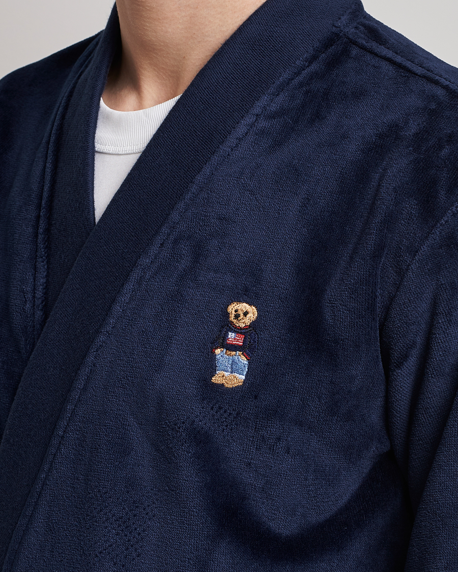 Herre | Pyjamas & Morgenkåber | Ralph Lauren Home | Flag Sweater Bear Bathrobe Navy