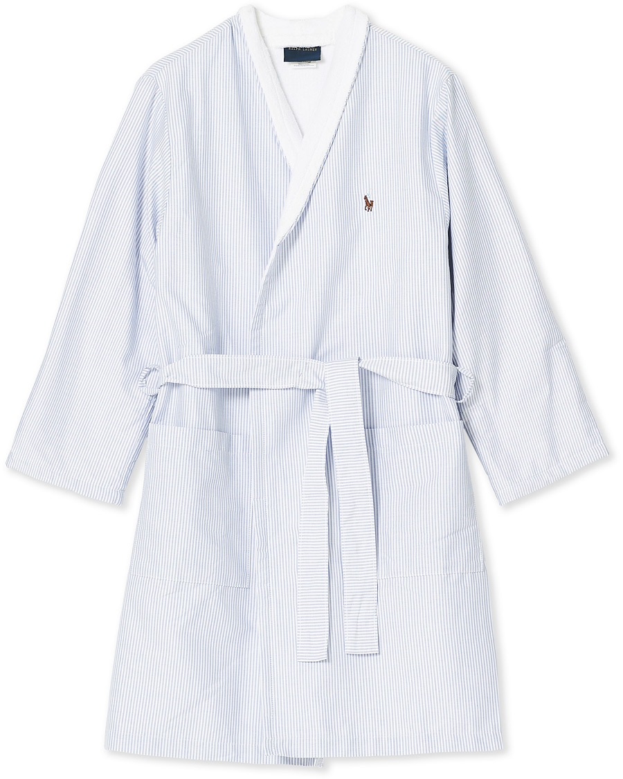 Herre | Pyjamas & Morgenkåber | Ralph Lauren Home | Oxford Men Kimono Bathrobe Blue