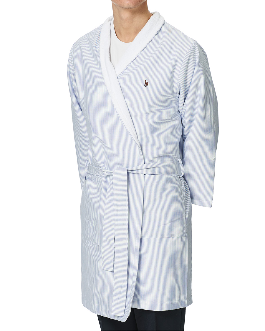 Herre | Pyjamas & Morgenkåber | Ralph Lauren Home | Oxford Men Kimono Bathrobe Blue