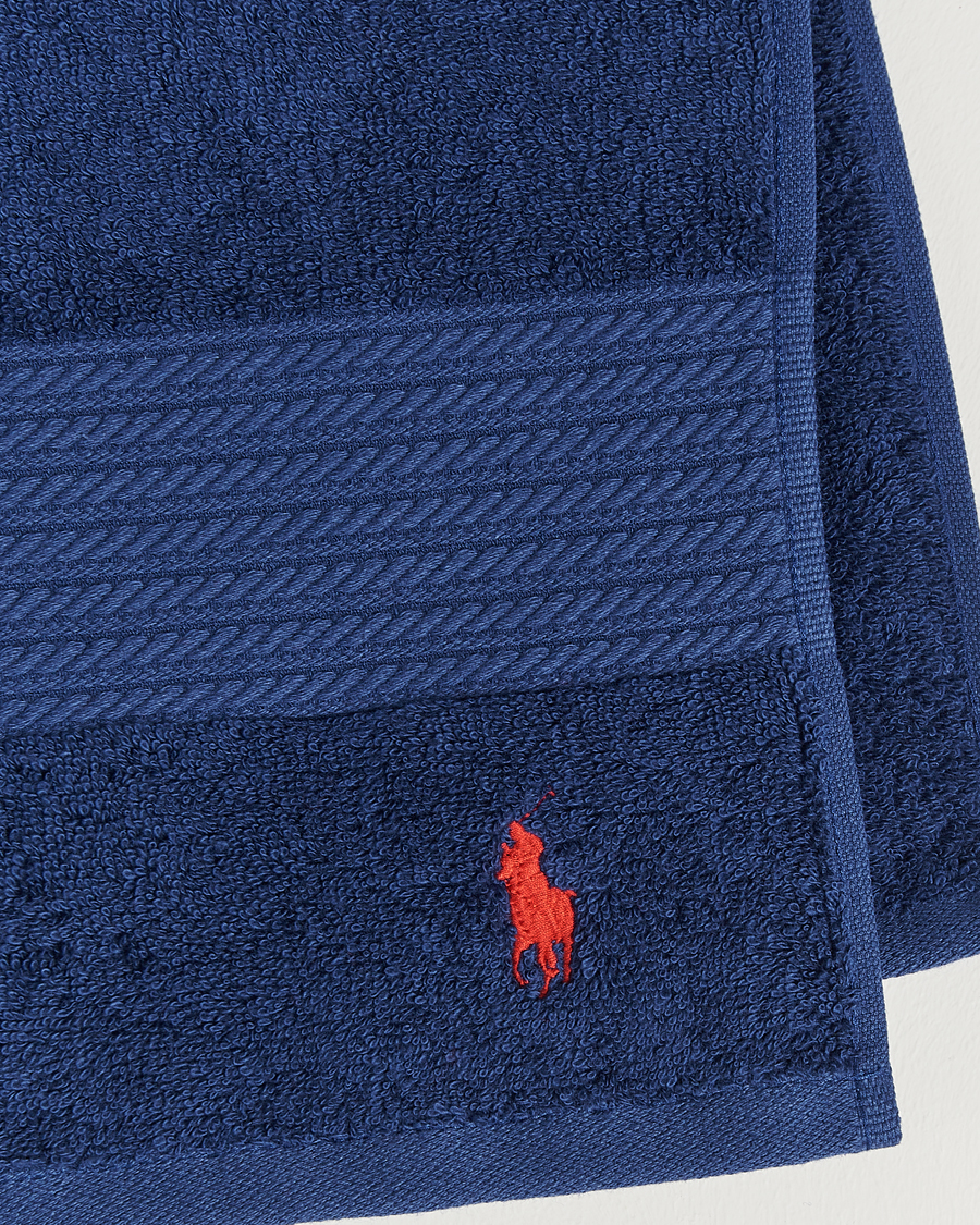 Herre | Ralph Lauren Home Polo Player Guest Towel 40x75 Marine | Ralph Lauren Home | Polo Player Guest Towel 40x75 Marine