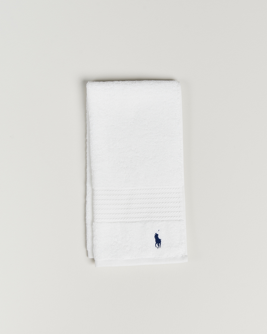 Herre | Ralph Lauren Home Polo Player Guest Towel 40x75 White | Ralph Lauren Home | Polo Player Guest Towel 40x75 White
