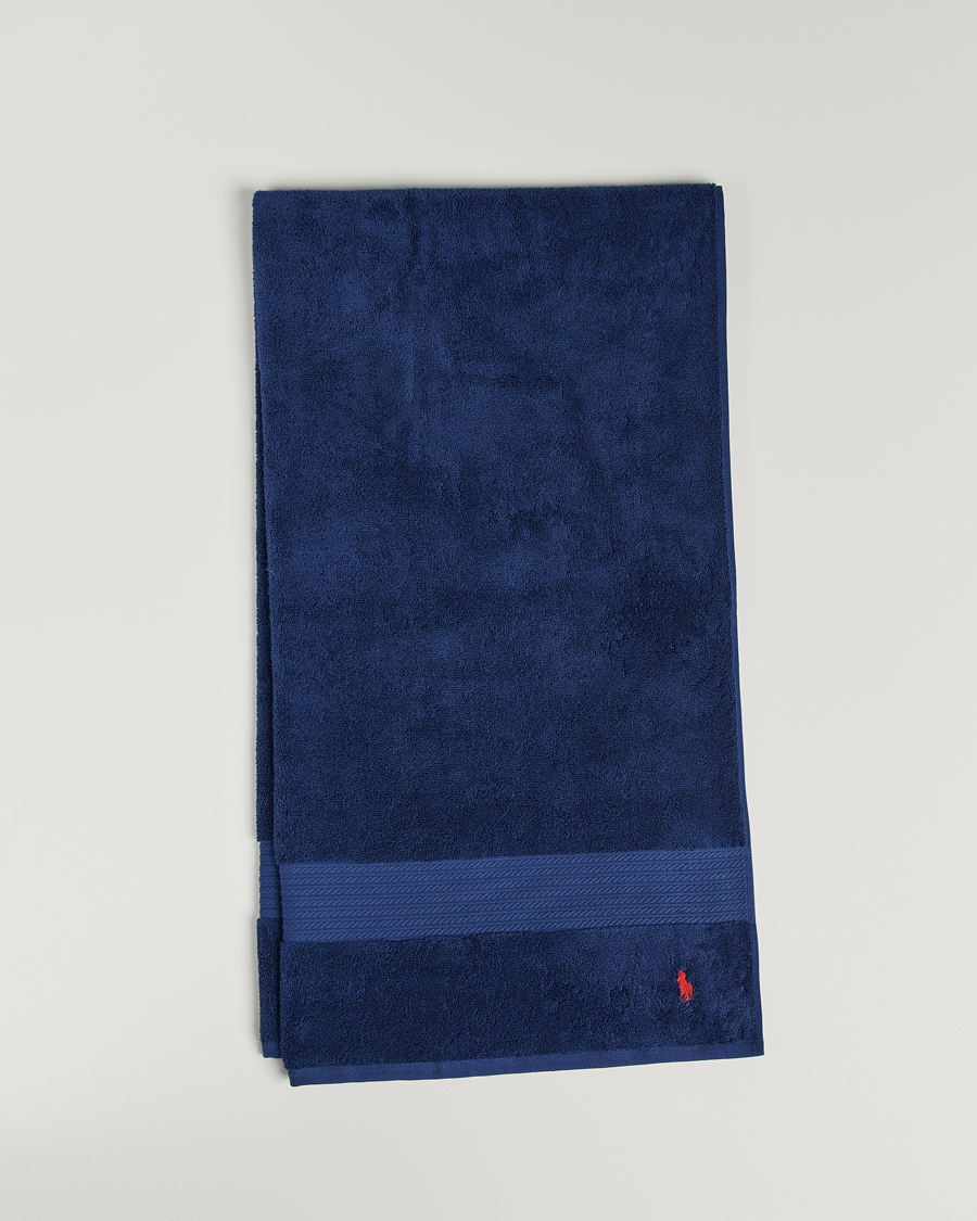 Herre | Ralph Lauren Home Polo Player Bath Sheet 90x170 Marine | Ralph Lauren Home | Polo Player Bath Sheet 90x170 Marine