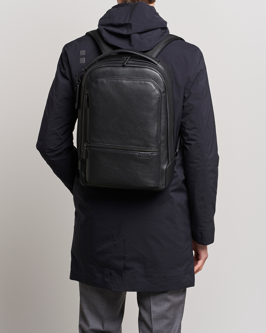 Herre | TUMI Harrison Bradner Leather Backpack Black | TUMI | Harrison Bradner Leather Backpack Black