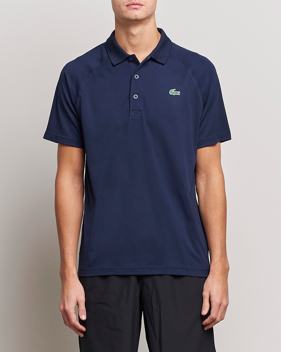 Herre | Training | Lacoste Sport | Performance Ribbed Collar Polo Navy