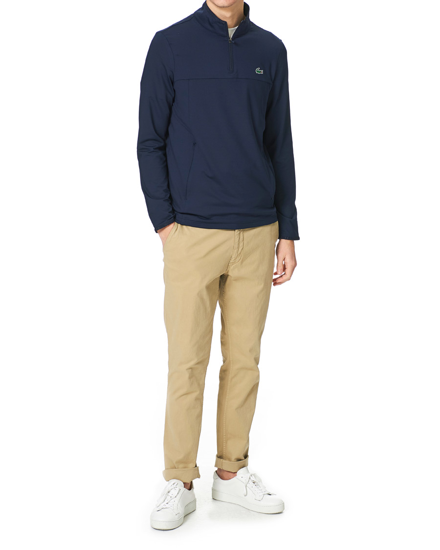 Herre | Trøjer | Lacoste Sport | Performance Midlayer Half Zip Navy Blue