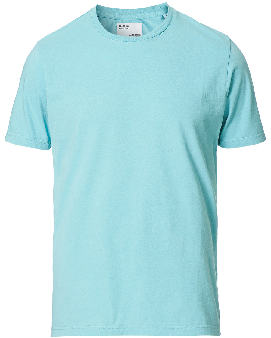 Herre | T-Shirts | Colorful Standard | Classic Organic T-Shirt Teal Blue
