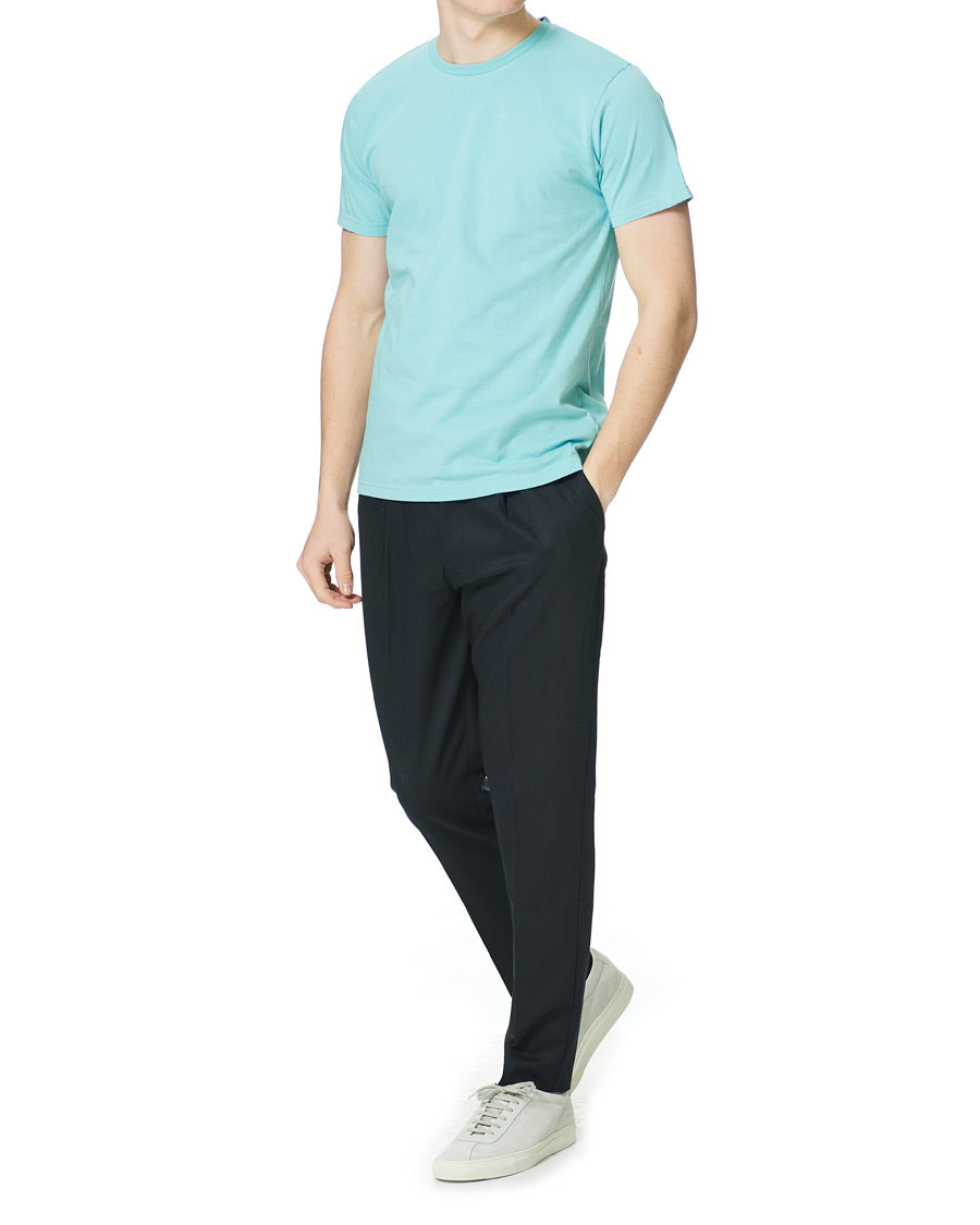 Herre | T-Shirts | Colorful Standard | Classic Organic T-Shirt Teal Blue