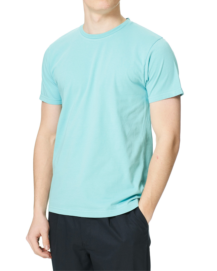 Herre | T-Shirts | Colorful Standard | Classic Organic T-Shirt Teal Blue