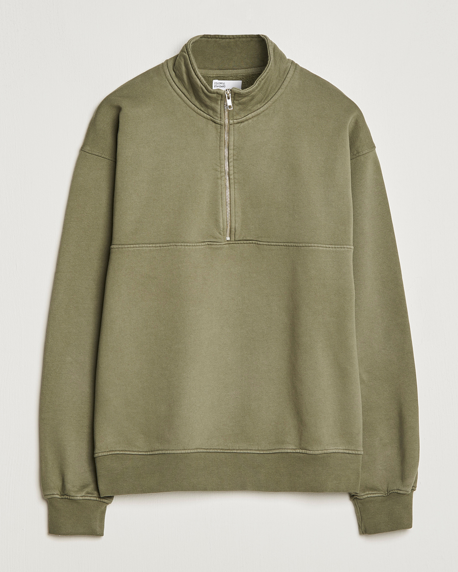 Herre | Gaver til særlige lejligheder | Colorful Standard | Classic Organic Half-Zip Dusty Olive