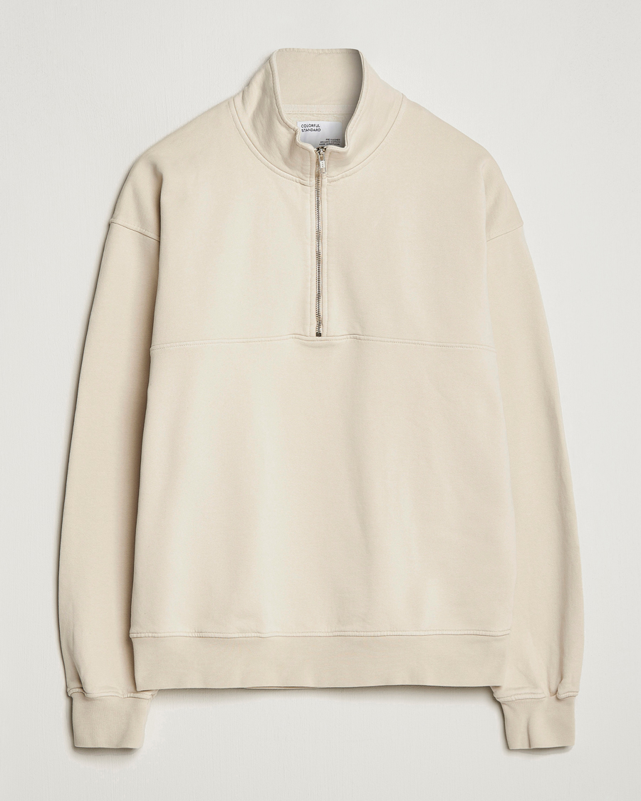 Herre |  | Colorful Standard | Classic Organic Half-Zip Ivory White