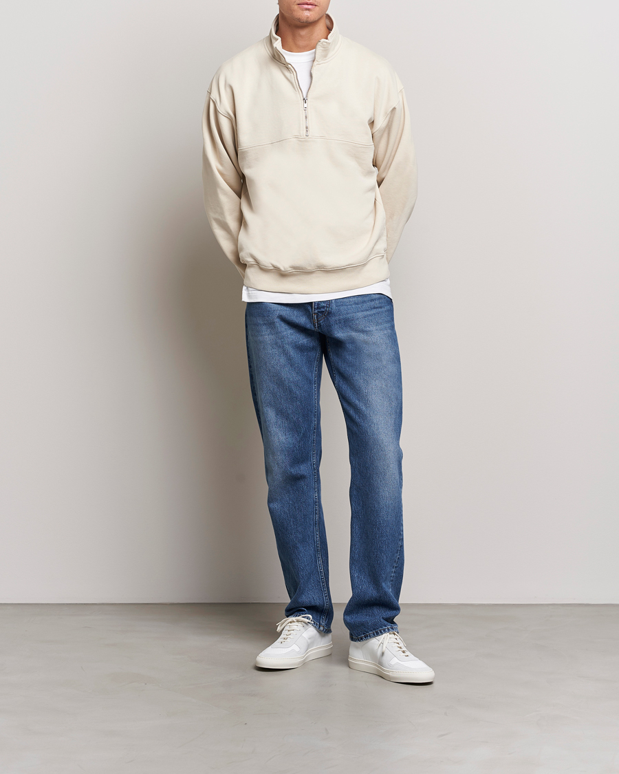 Herre | Trøjer | Colorful Standard | Classic Organic Half-Zip Ivory White
