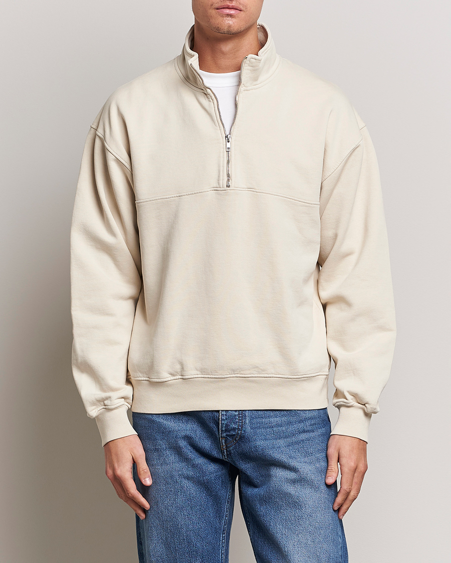 Herre | Half-zip | Colorful Standard | Classic Organic Half-Zip Ivory White