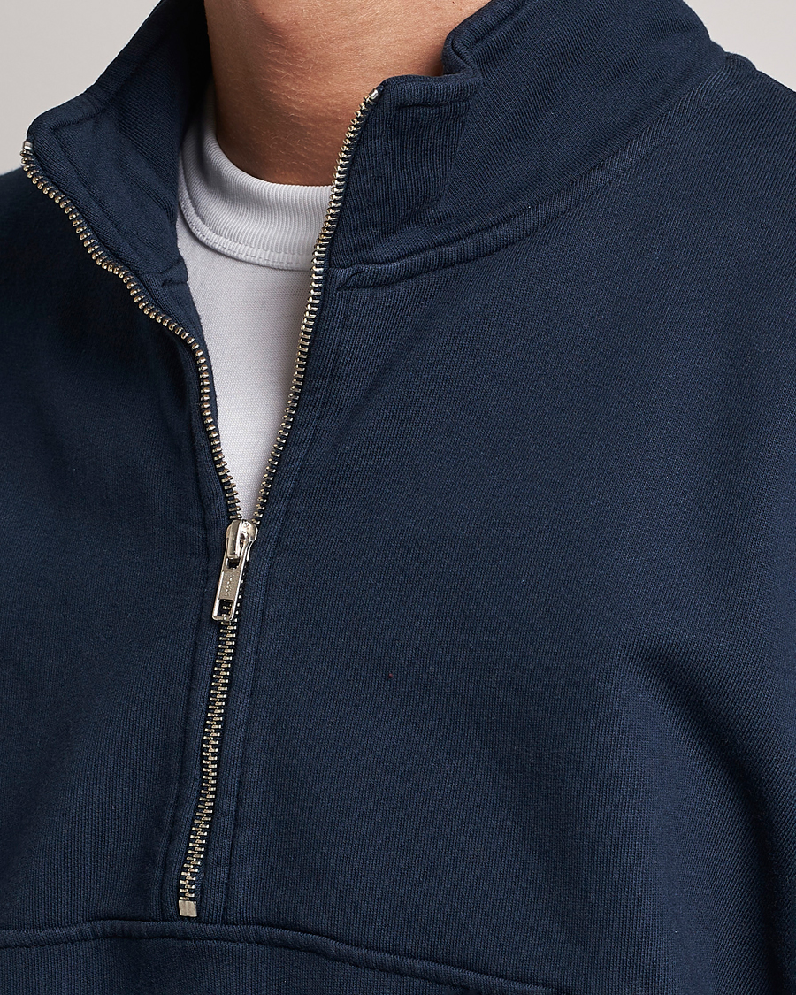 Herre | Trøjer | Colorful Standard | Classic Organic Half-Zip Navy Blue