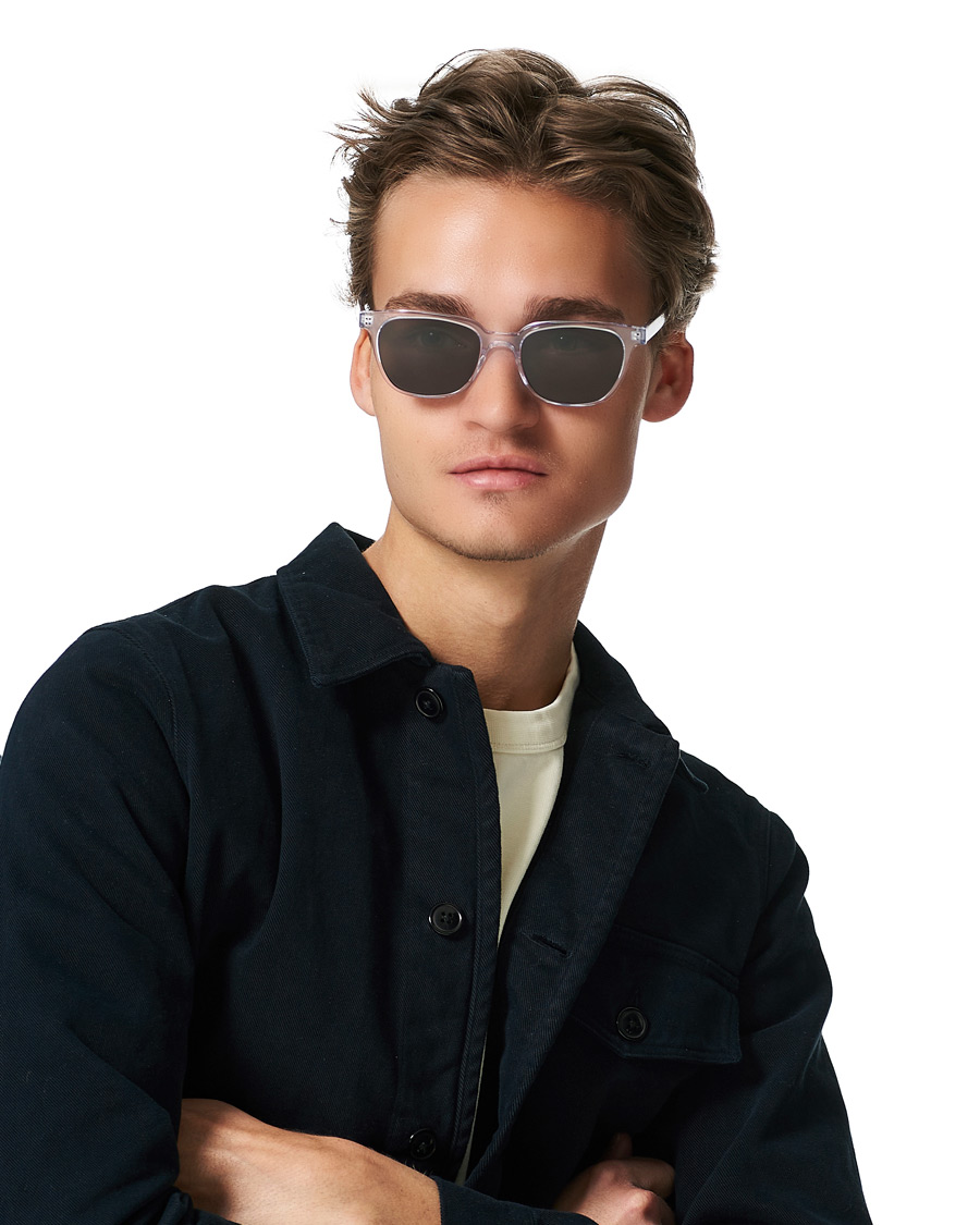 Herre | Colorful Standard #14 Sunglasses Crystal Clear/Black | Colorful Standard | #14 Sunglasses Crystal Clear/Black