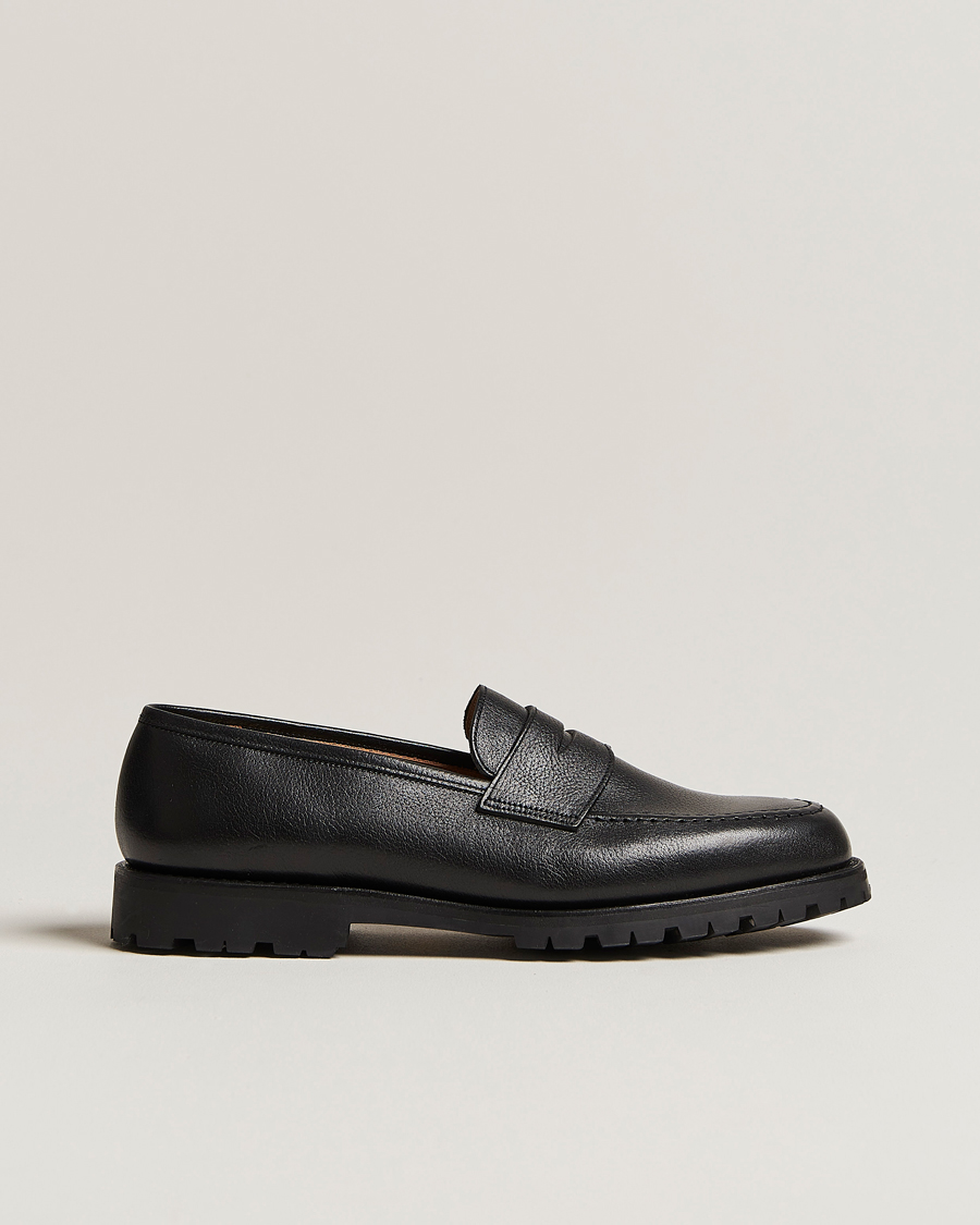 Herre | Sommerens sko | Crockett & Jones x Tärnsjö Garveri | Boston Milled Grain Vibram Cleated Sole Black Calf