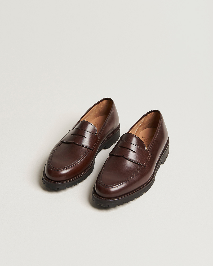 Herre |  | Crockett & Jones x Tärnsjö Garveri | Boston Vibram Cleated Sole Dk Brown Calf