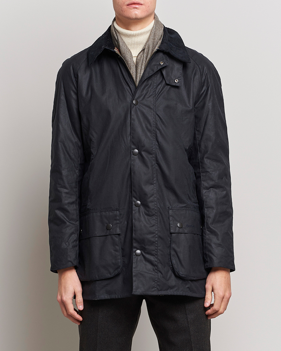 Herre |  | Barbour Lifestyle | Beausby Waxed Jacket Navy