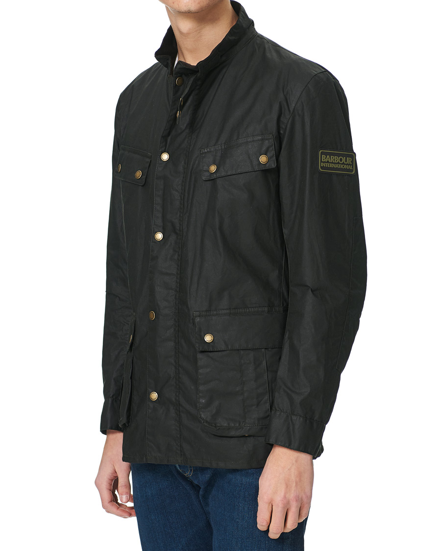 Herre | Jakker | Barbour International | Lightweight Duke Waxed Jacket Sage