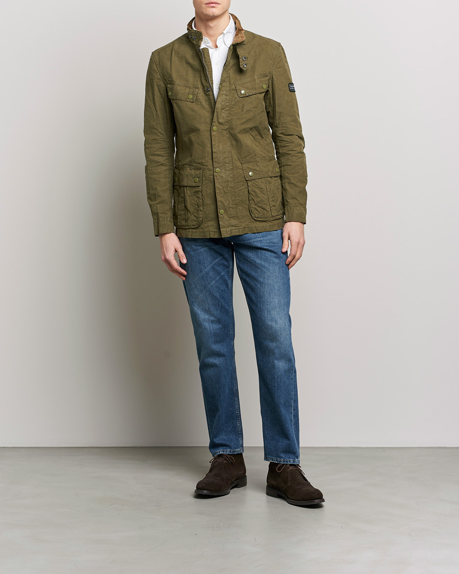 Herre |  | Barbour International | Summer Wash Duke Jacket Dusky Green