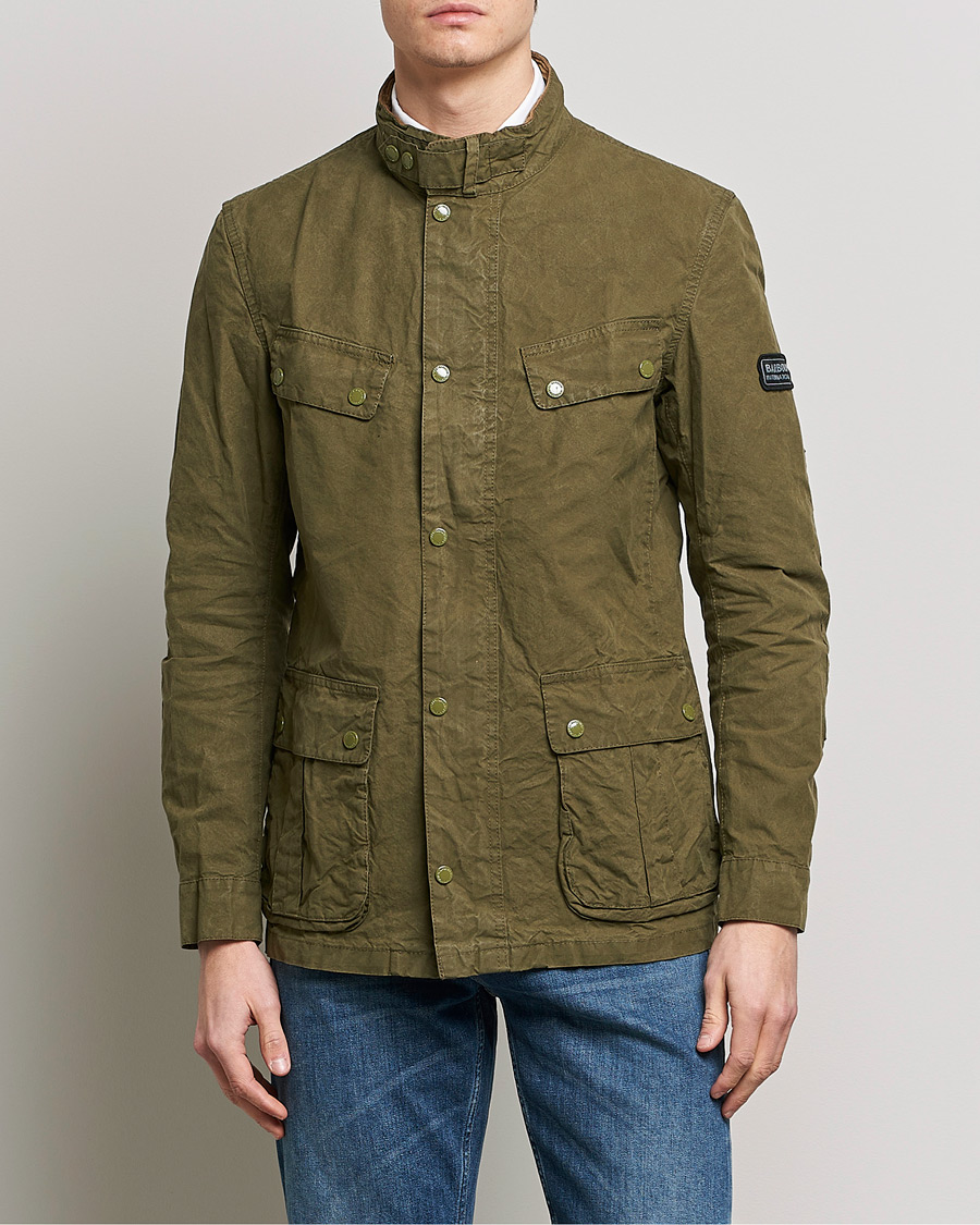 Herre | Best of British | Barbour International | Summer Wash Duke Jacket Dusky Green