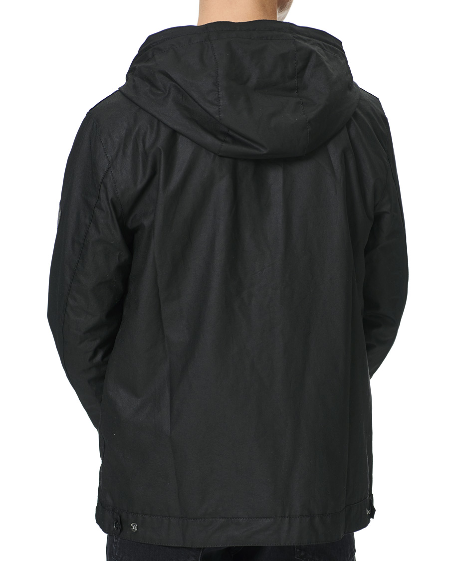 Herre | Jakker | Barbour International | Mechanical Hooded A7 Waxed Jacket Black