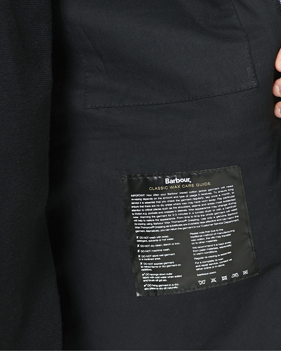 Herre | Jakker | Barbour International | Mechanical Hooded A7 Waxed Jacket Black