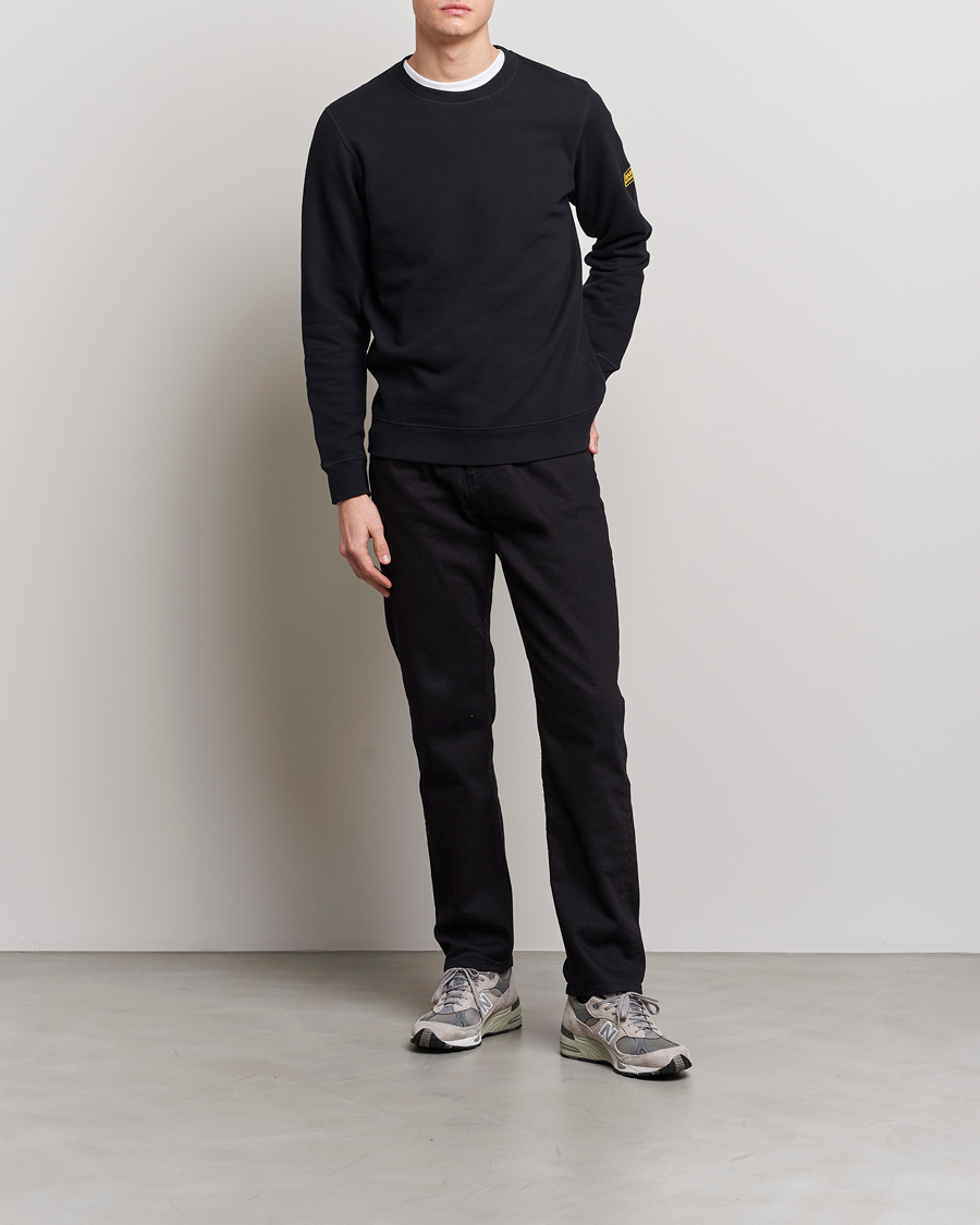 Herre | Trøjer | Barbour International | Badge Crew Neck Sweatshirt Black