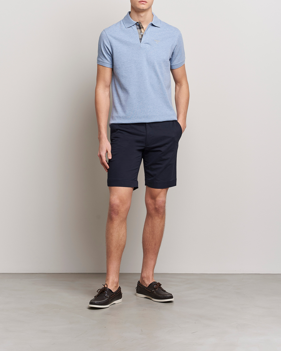 Herre | Polotrøjer | Barbour Lifestyle | Tartan Pique Polo Sky Marl